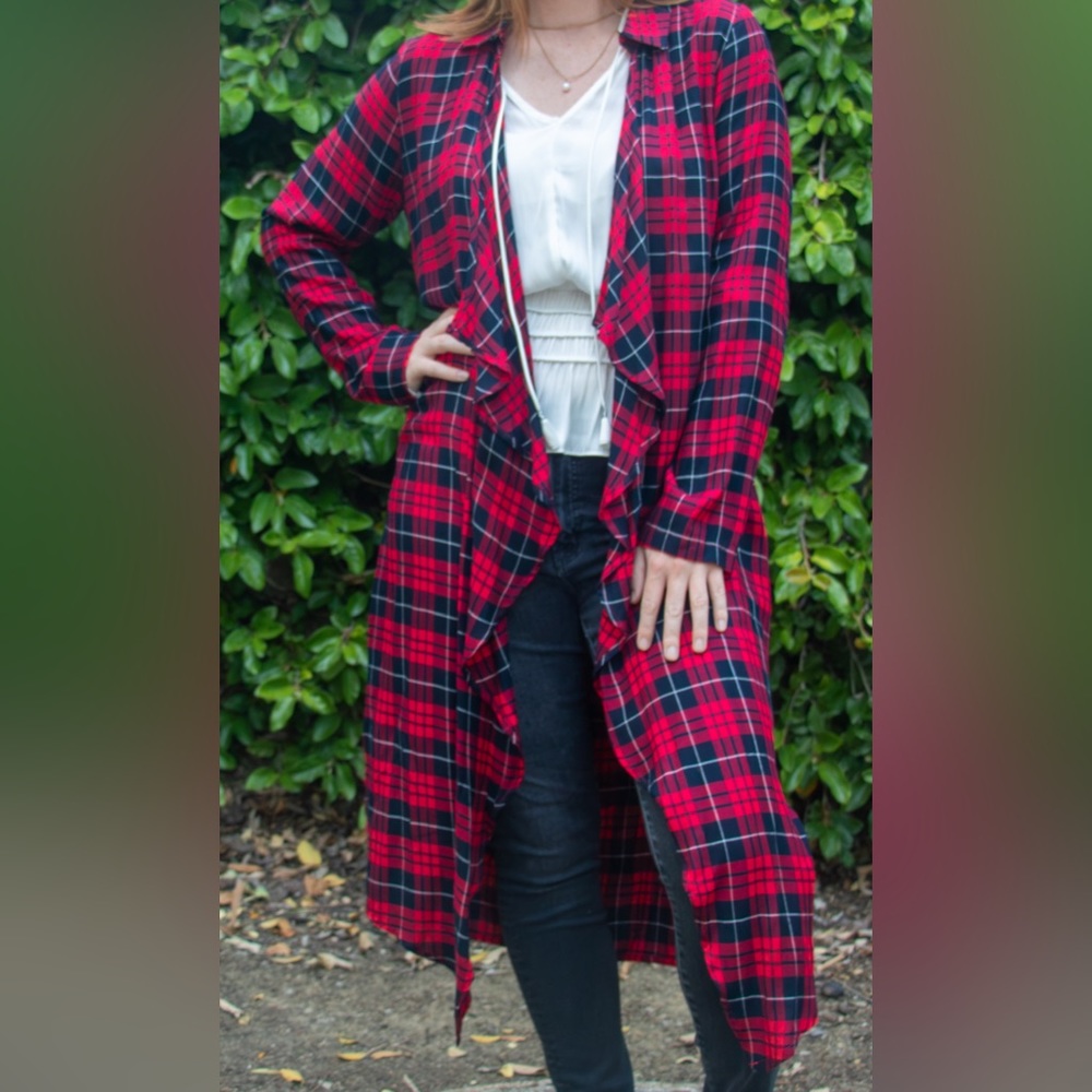 $35 -  knee length cardigan